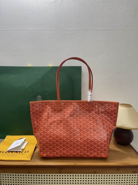 Goyard Artois MM Tote Bag in Orange Goyardine Canvas