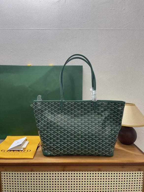 Goyard Artois Tote Bag in Green Goyardine Canvas