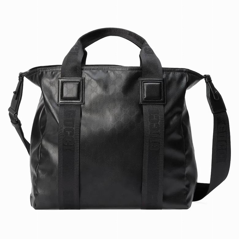 Gucci Off The Grid Medium Tote Bag in Black GG Nylon with Shoulder Strap
