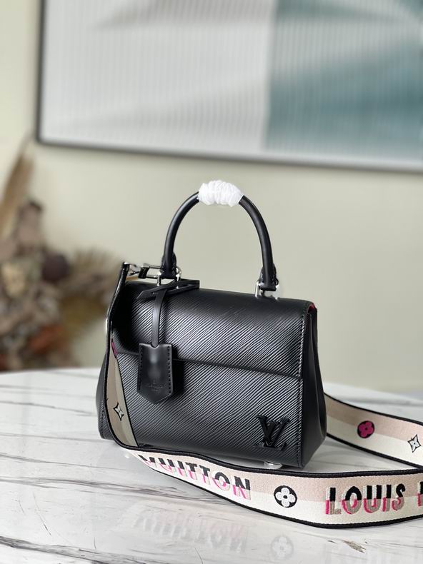 Louis Vuitton Cluny Mini Top-Handle Bag in Black Epi Leather