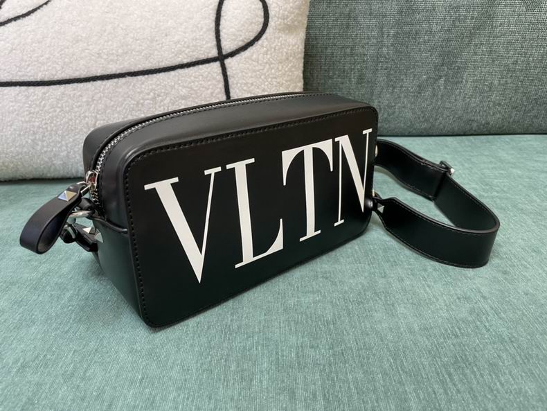 Valentino Garavani VLTN Camera Crossbody Bag in Black Leather