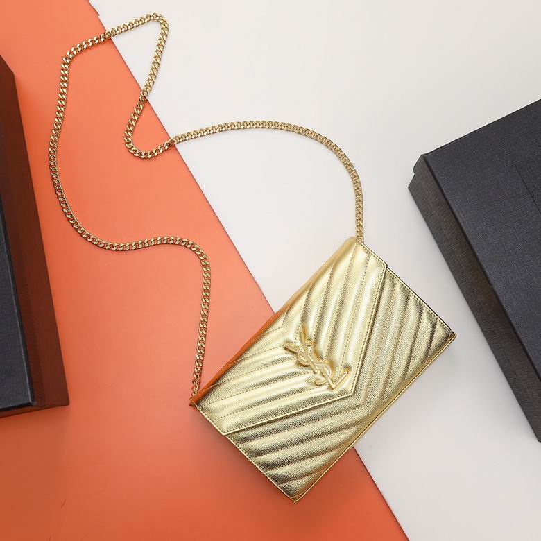 Saint Laurent Envelope Chain Wallet · 22.5×14×4 cm