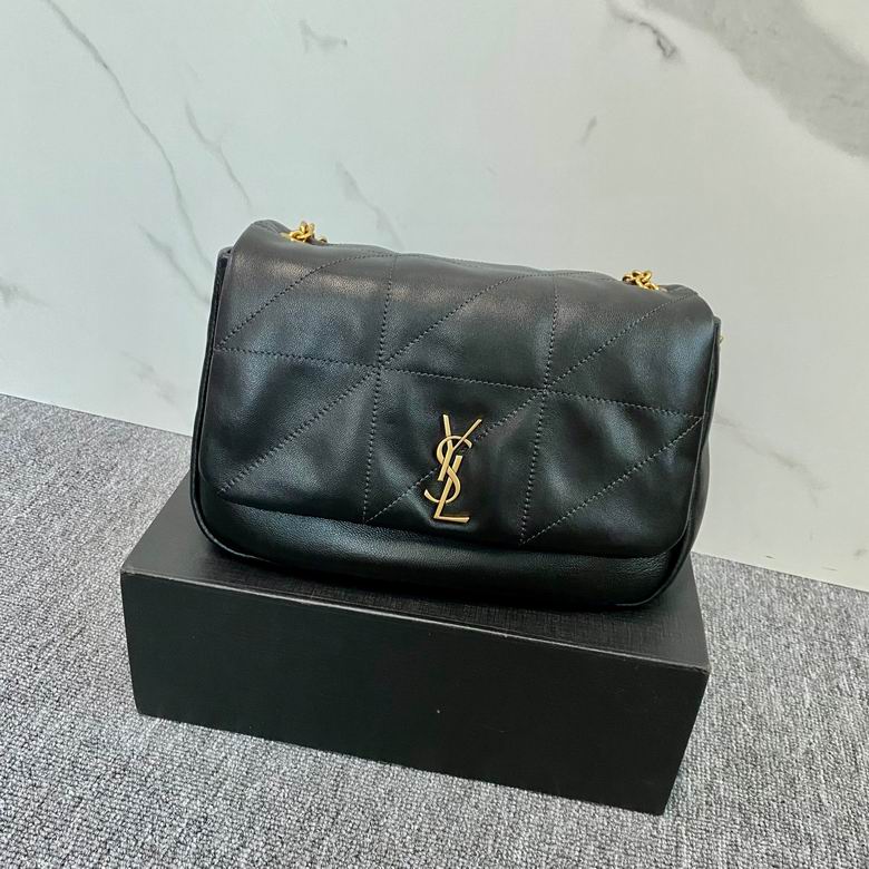 Saint Laurent Jamie 4.3 Small Chain Shoulder Bag in Black Quilted Leather