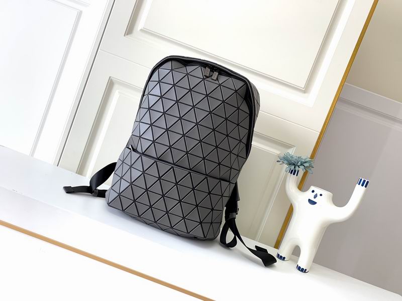 Issey Miyake Bao Bao Geometric Triangle Backpack in Matte Gray