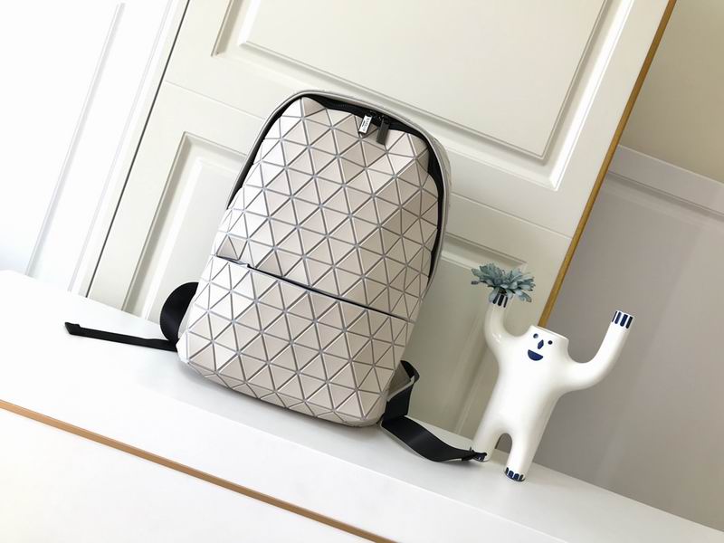Issey Miyake Bao Bao Geometric Triangle Backpack in Beige