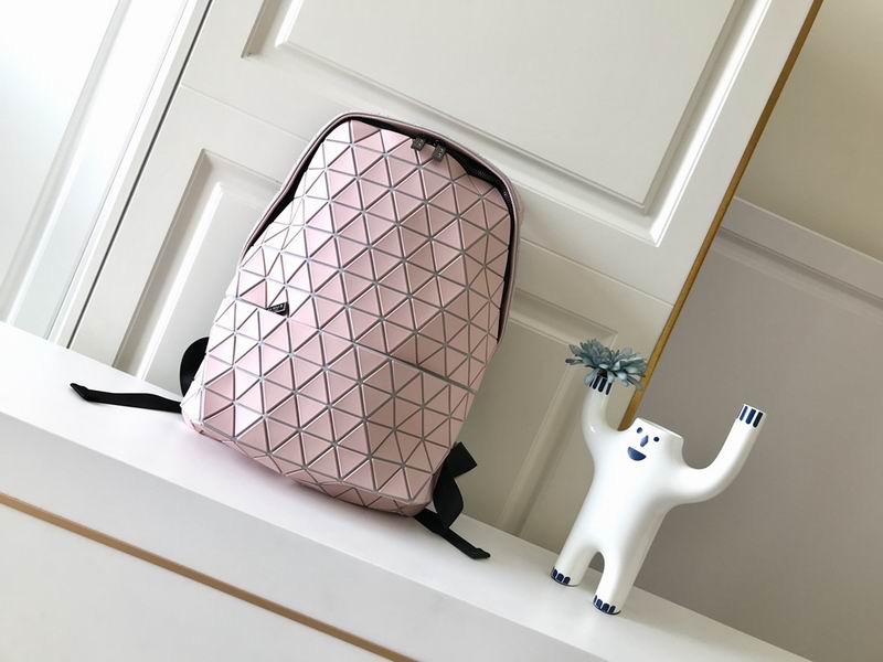 Issey Miyake Bao Bao Geometric Triangle Backpack in Pale Pink
