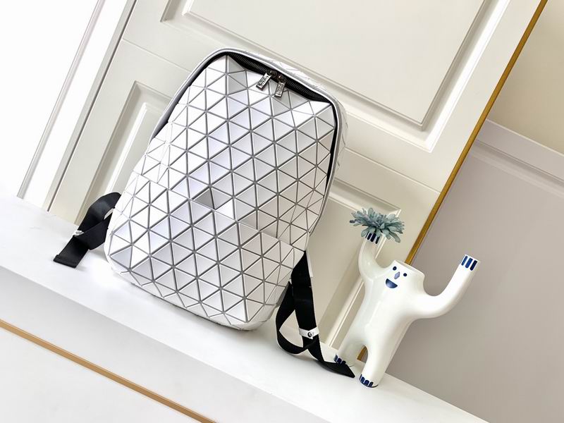 Issey Miyake Bao Bao Geometric Triangle Backpack in Matte White