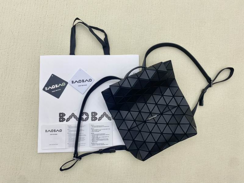 Issey Miyake Bao Bao Geometric Tile Backpack in Matte Black