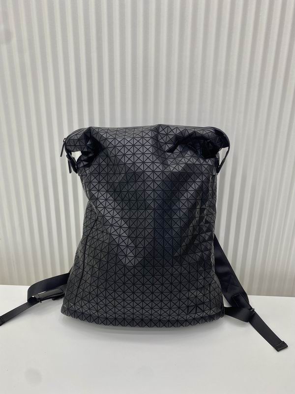 Issey Miyake Bao Bao Geometric Roll-Top Backpack in Black