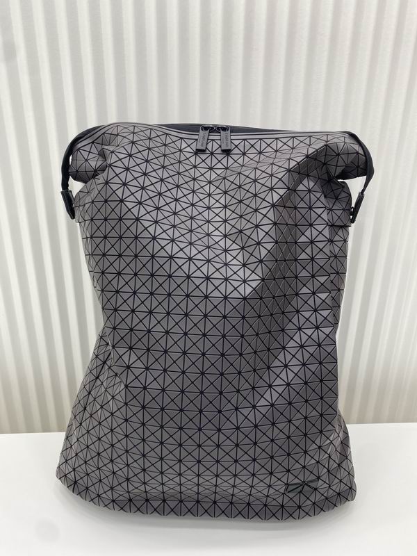 Issey Miyake Bao Bao Geometric Tile Backpack in Matte Gray