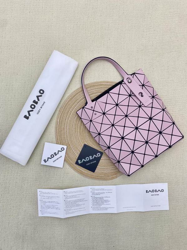 Issey Miyake Bao Bao Lucent Geometric Tote Bag in Pink
