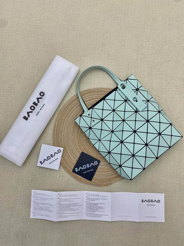 Issey Miyake Bao Bao Geometric Tile Tote Bag in Mint Green