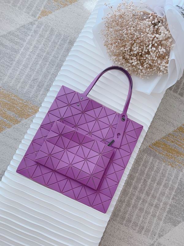 Issey Miyake Bao Bao Geometric Tote Bag in Purple