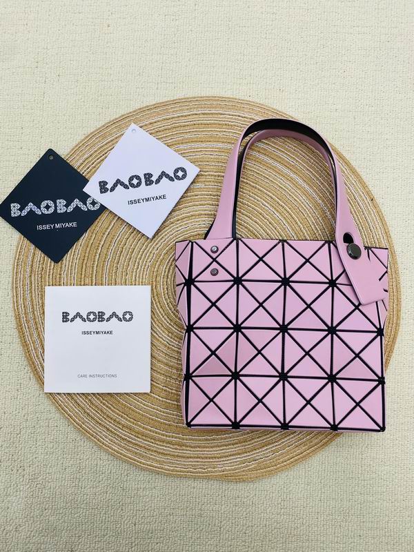 Issey Miyake Bao Bao Geometric Mini Tote Bag in Pink