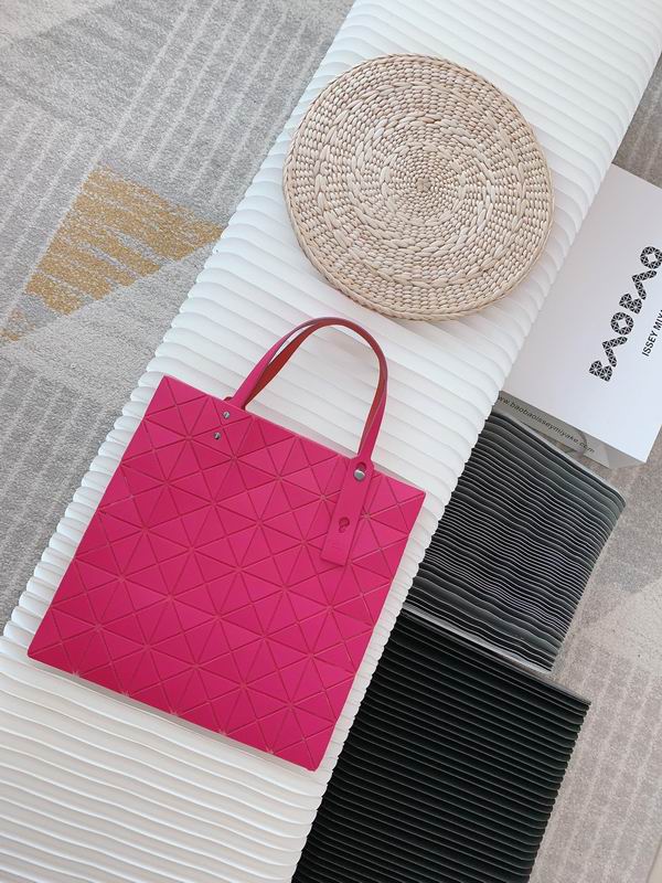 Bao Bao Issey Miyake Lucent One-Tone Tote Bag in Fuchsia Pink