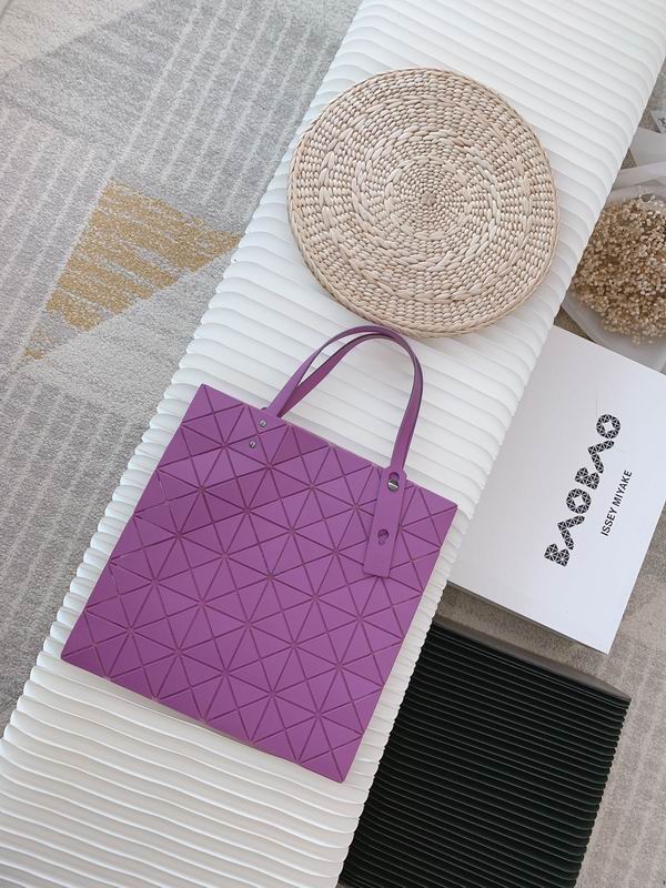 Bao Bao Issey Miyake Lucent Geometric Tote Bag in Purple, 34x34cm