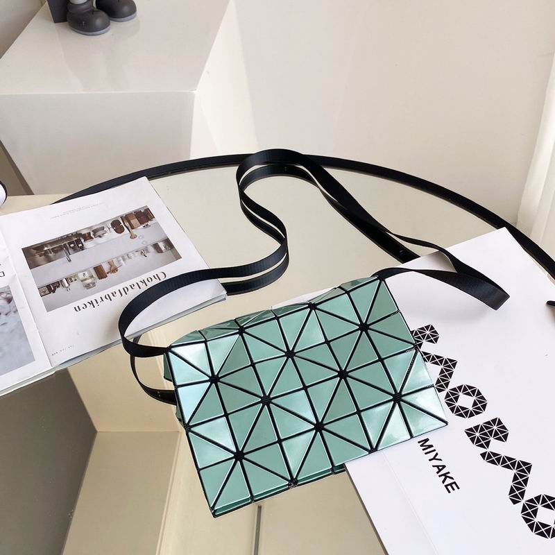 Issey Miyake Bao Bao Carton Geometric Crossbody Bag in Mint Green
