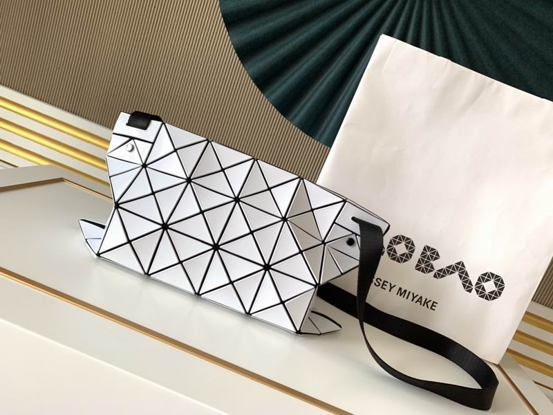 Issey Miyake Bao Bao Geometric Crossbody Messenger Bag in White