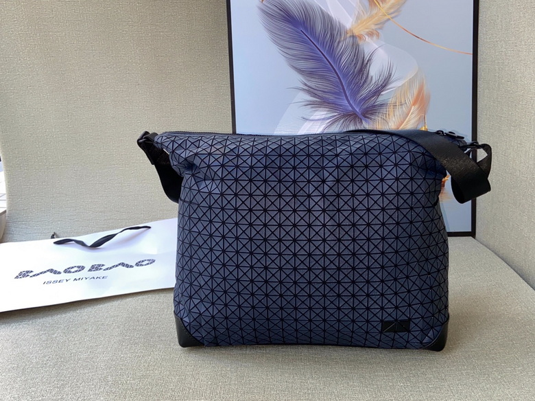 Issey Miyake Bao Bao Geometric Messenger Bag in Navy