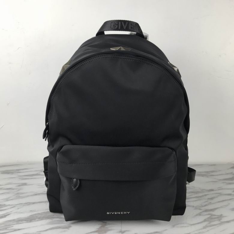 Givenchy Essential U Backpack in Black Nylon with Metal Studs