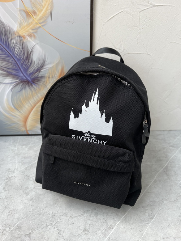 Givenchy x Disney Castle Print Backpack in Black Canvas