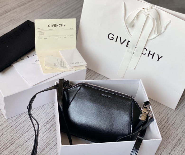 Givenchy Antigona Baby Crossbody Bag in Black Smooth Leather