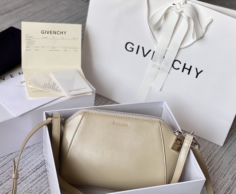 Givenchy Antigona Nano Crossbody Bag in Cream Smooth Leather