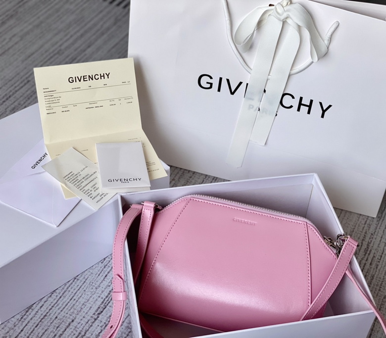Givenchy Antigona Nano Crossbody Bag in Pink Smooth Leather