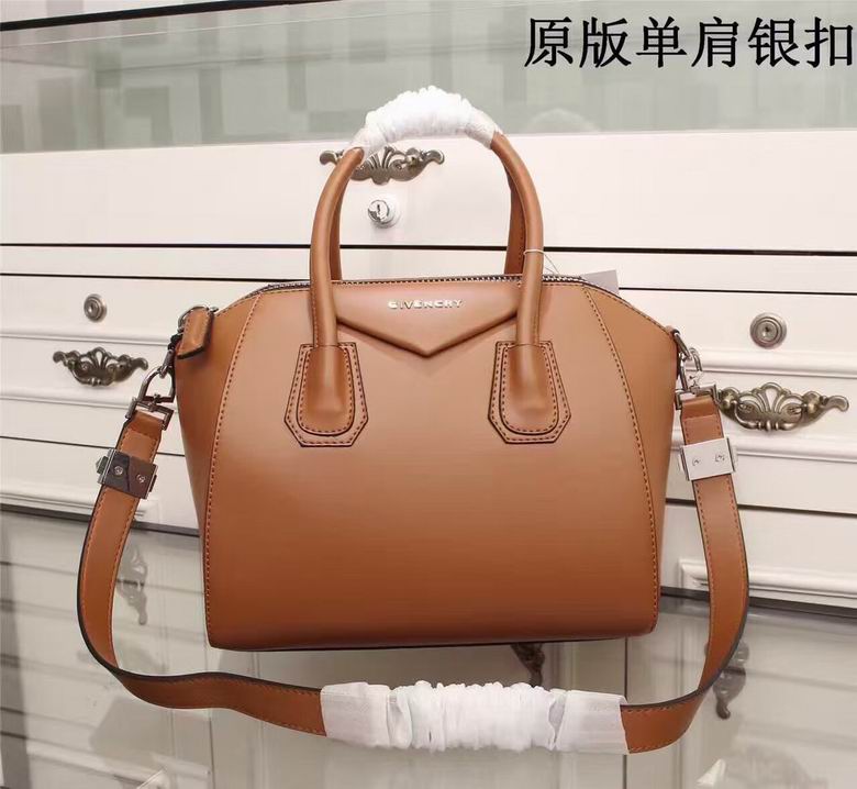 Givenchy Antigona Small Top-Handle Bag in Tan Smooth Leather