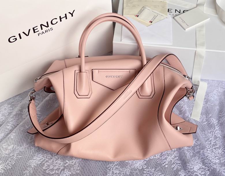 Givenchy Antigona Soft Top-Handle Bag in Blush Pink Smooth Leather