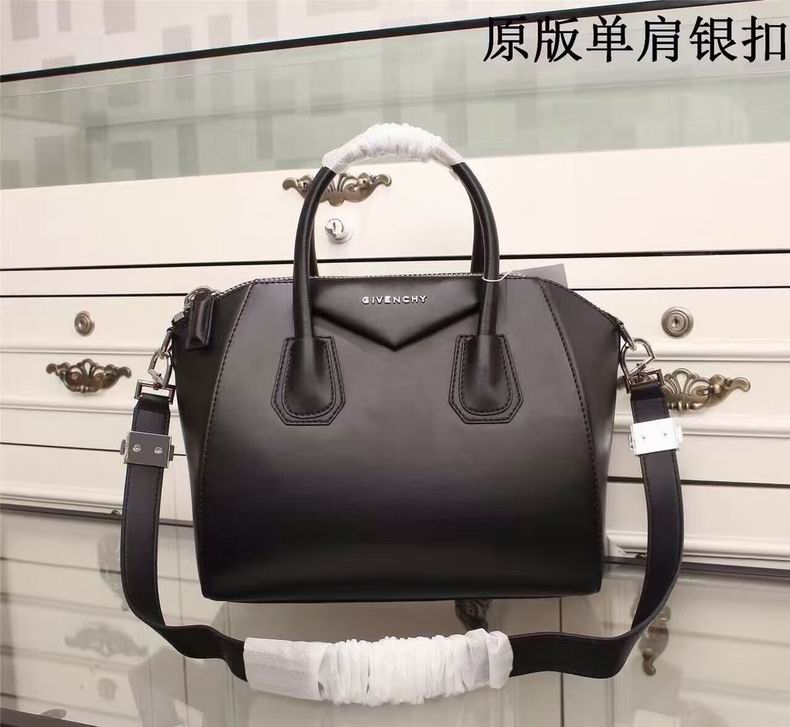 Givenchy Antigona Small Top-Handle Bag in Black Smooth Leather