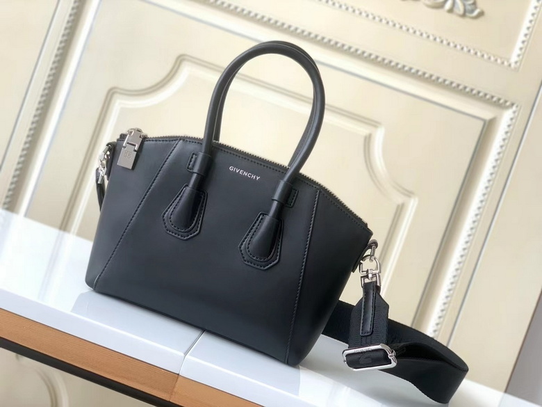 Givenchy Antigona Sport Mini Top-Handle Bag in Black Leather with Strap