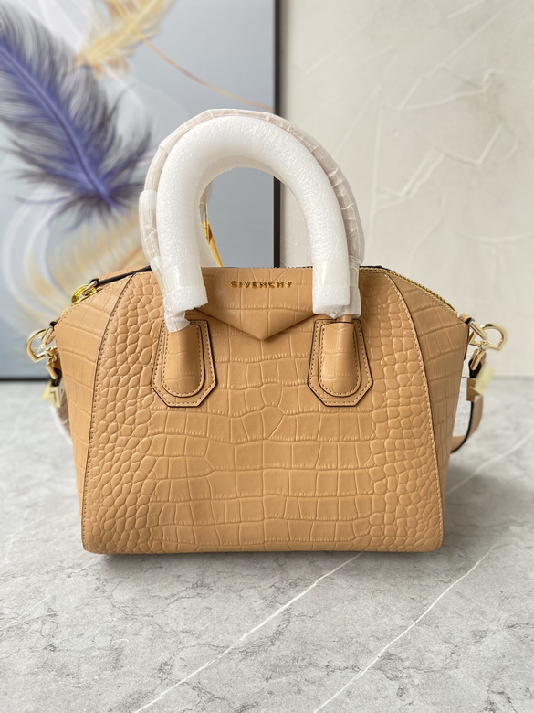 Givenchy Antigona Top-Handle Bag in Beige Croc-Embossed Leather