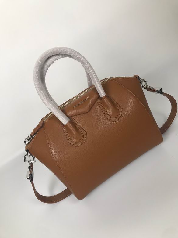 Givenchy Antigona Small Top-Handle Bag in Tan Grained Leather