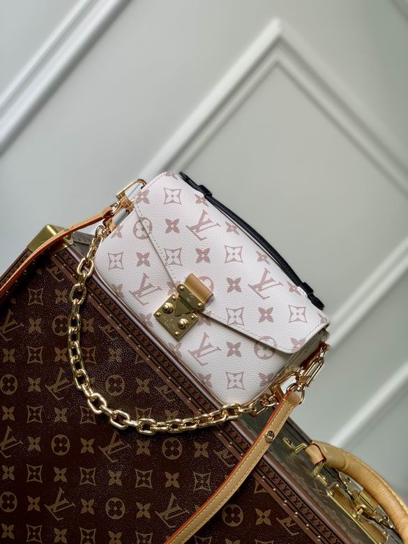 Louis Vuitton Wallet on Chain Ivy Crossbody Bag in Cream Monogram Canvas