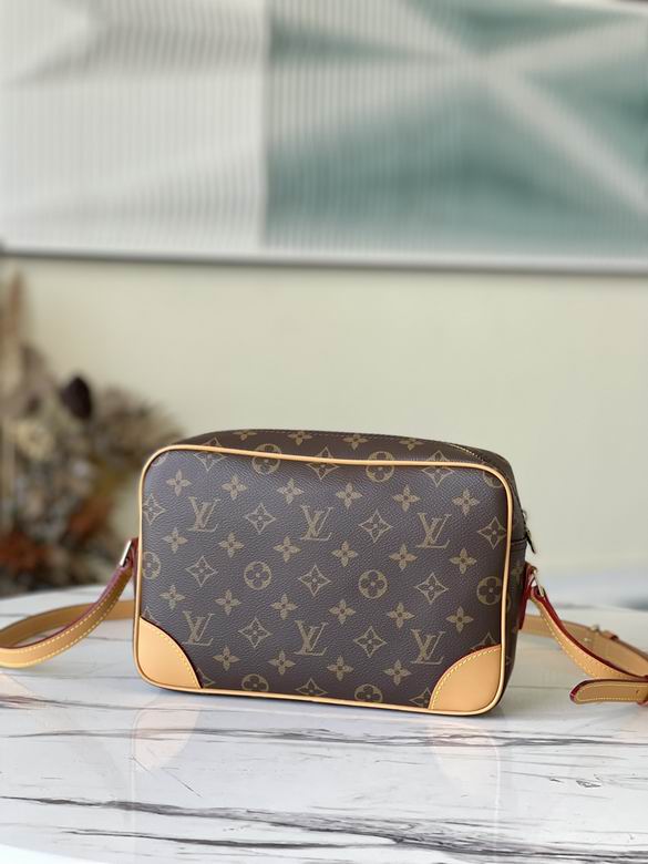 Louis Vuitton Nil Crossbody Camera-Style Bag in Brown Monogram Canvas