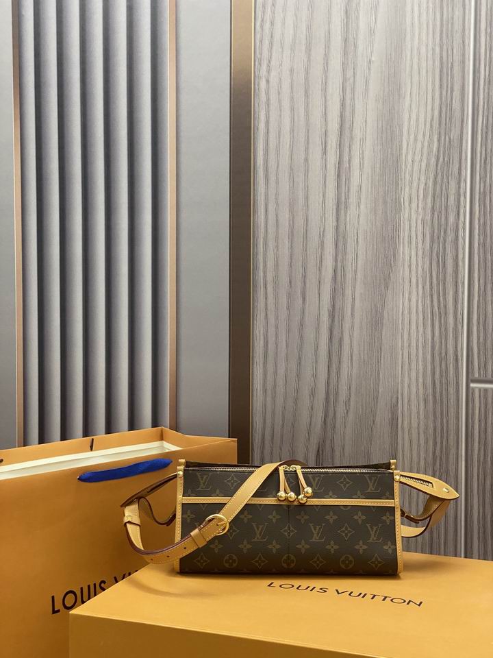 Louis Vuitton Popincourt Long Shoulder Bag in Brown Monogram Canvas
